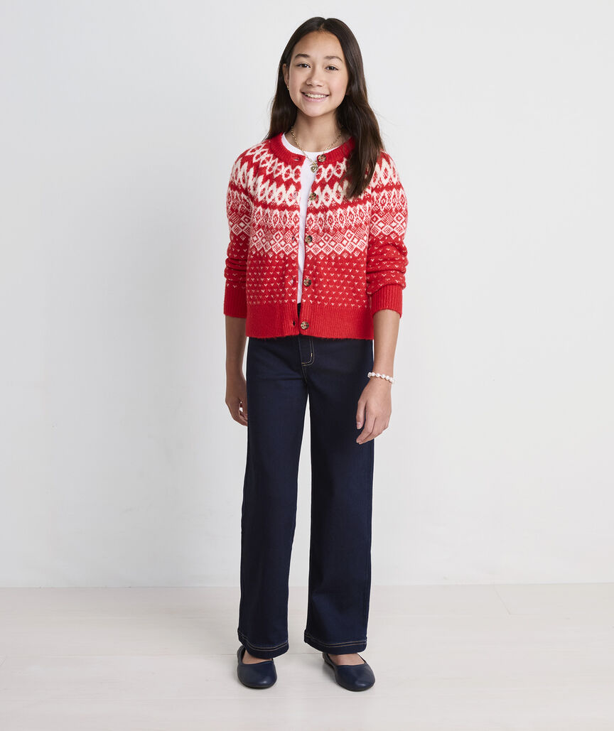 Girls' Fair Isle Cardigan