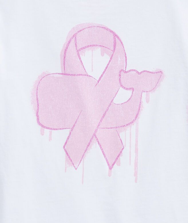 Limited-Edition Girls' Breast Cancer Awareness Watercolor Long-Sleeve Pocket Tee