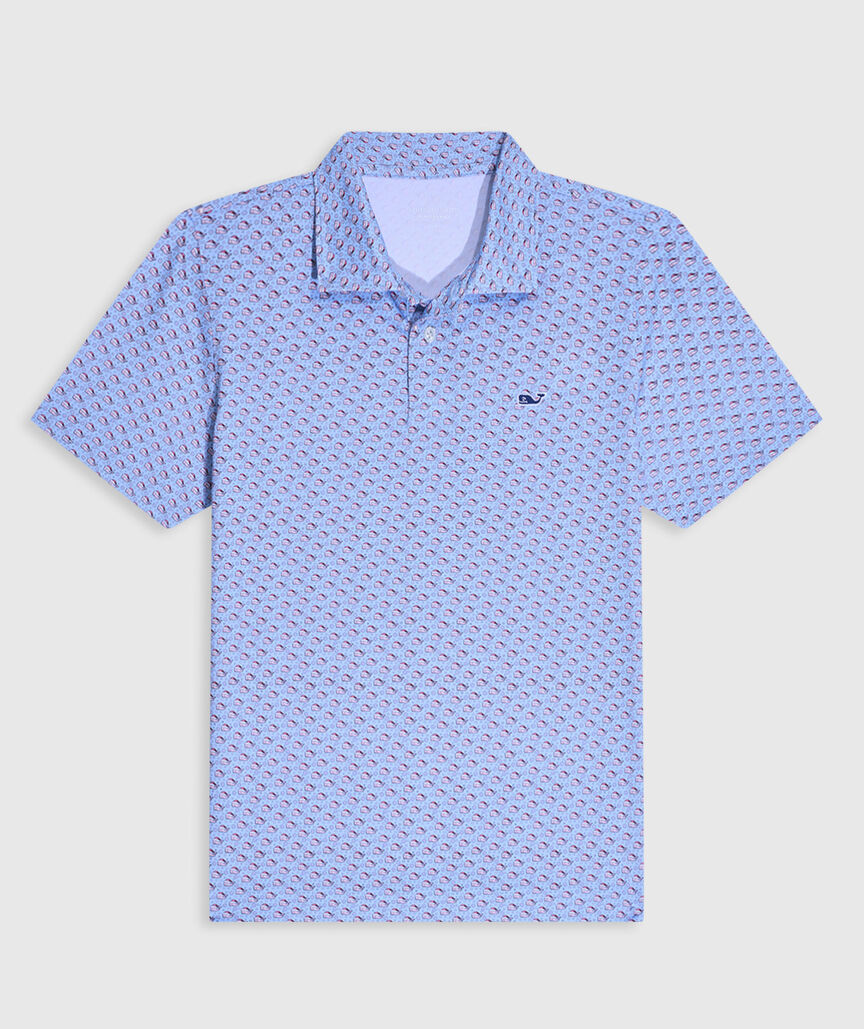 OUTLET Boys' Performance Santa Whale Polo