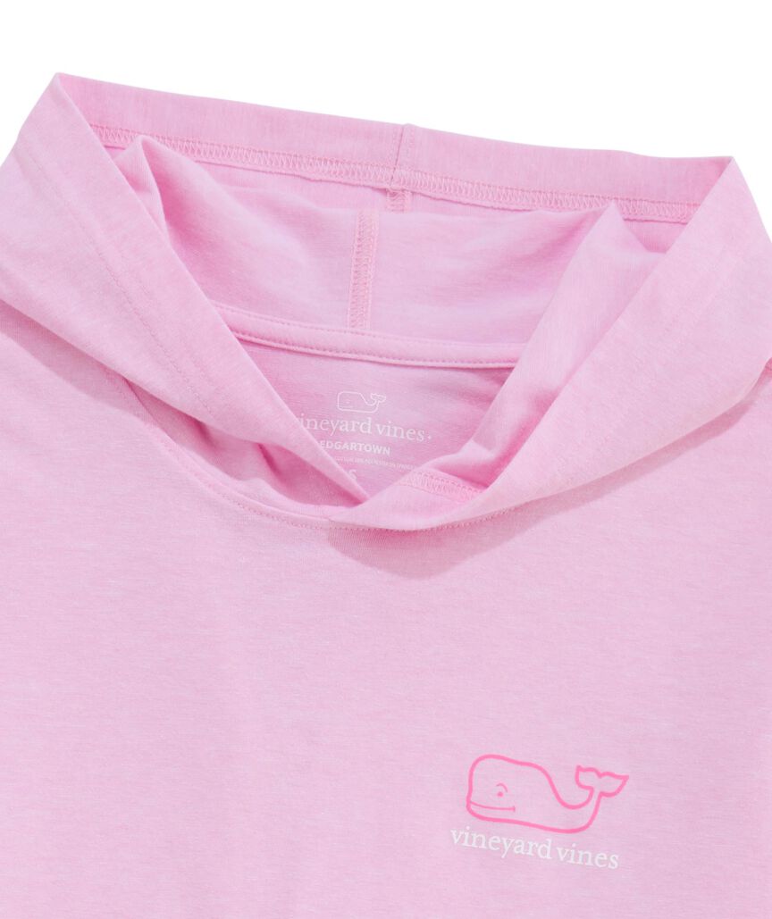 OUTLET Women's Edgartown Tri-Color Vintage Whale Long-Sleeve Hoodie Tee