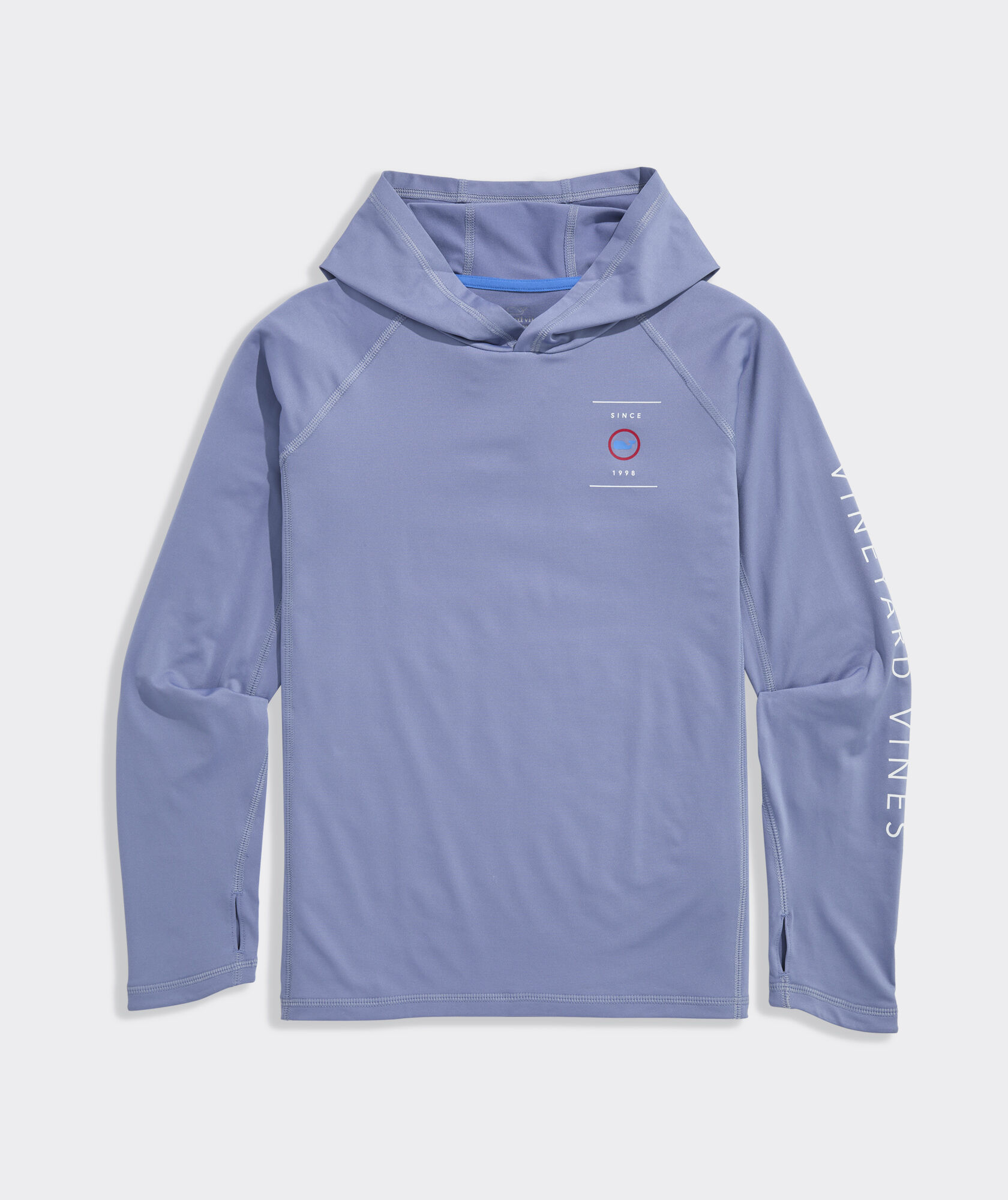 Boys' Performance USA Snowboard Stack Long-Sleeve Harbor Sun Tee