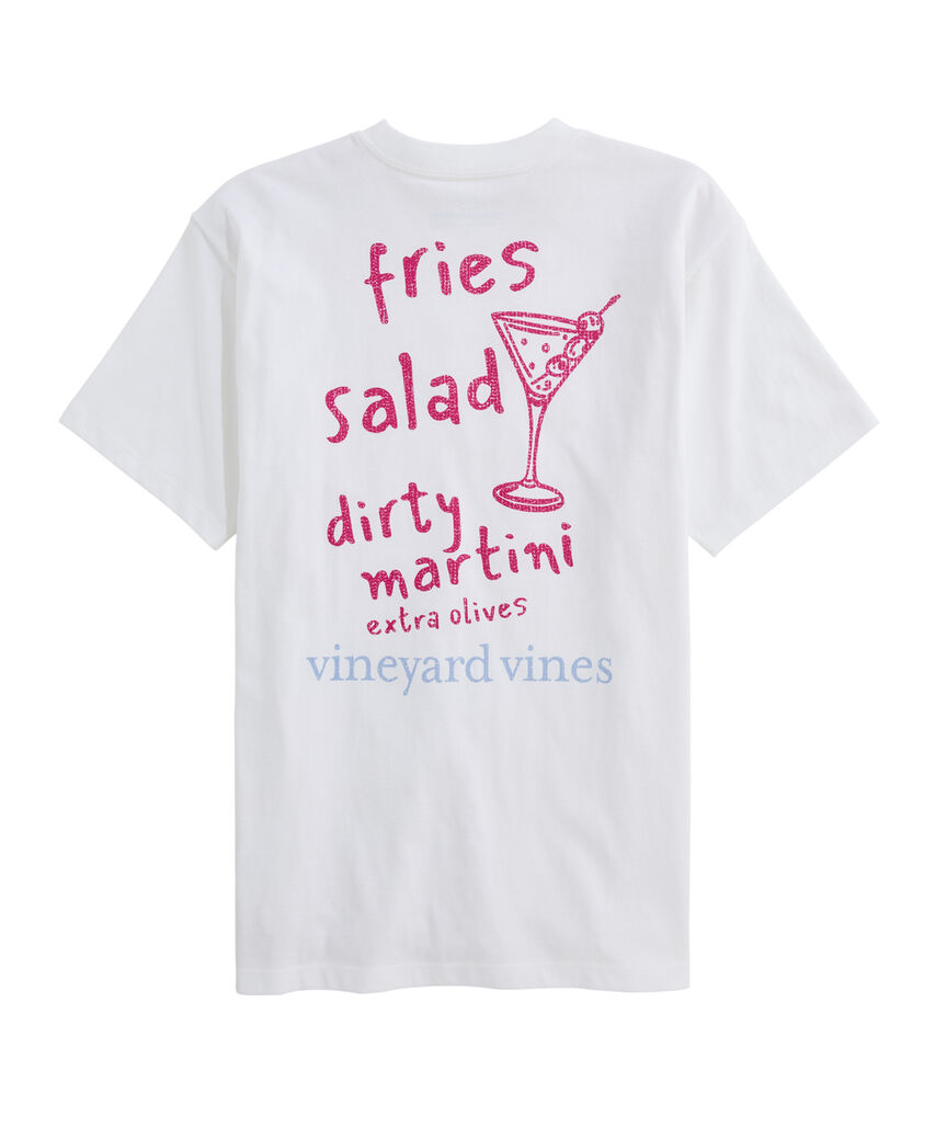 OUTLET Dirty Martini Short-Sleeve Boyfriend Tee