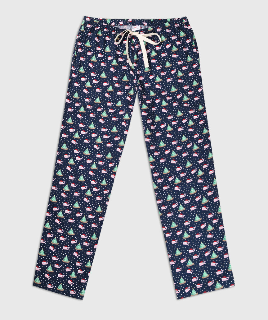 OUTLET Santa Whale Pajama Pants
