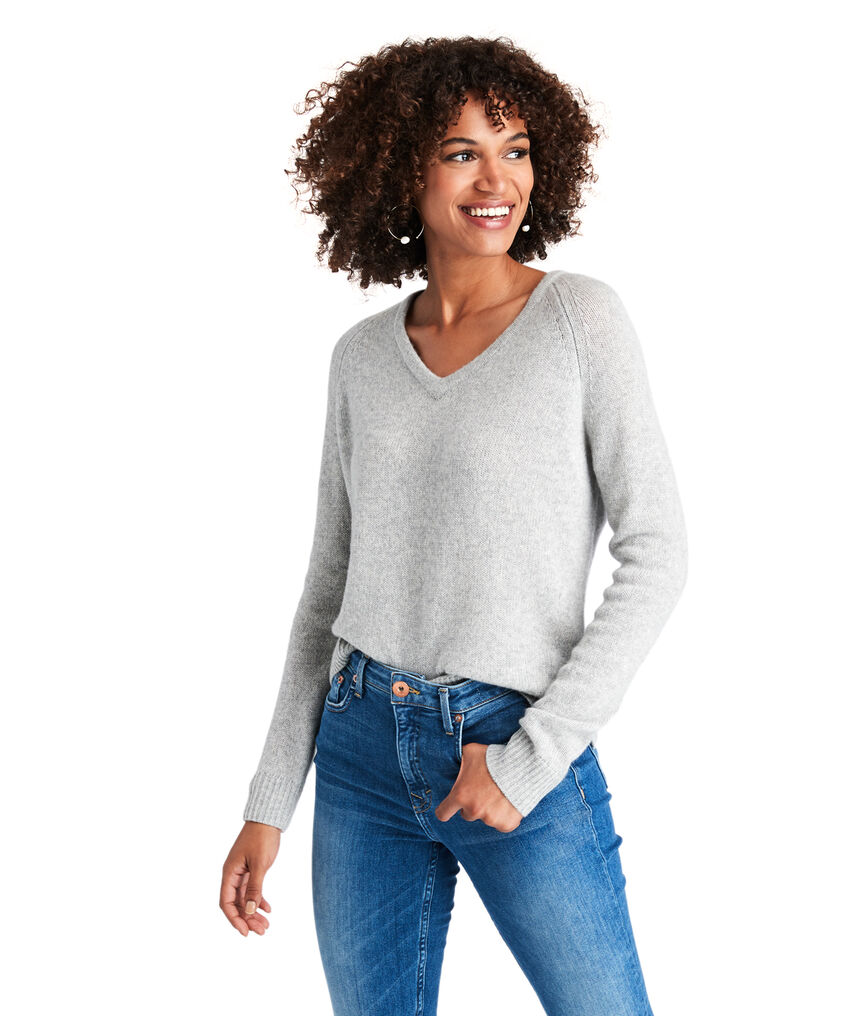 Lofty Cashmere V-Neck Sweater