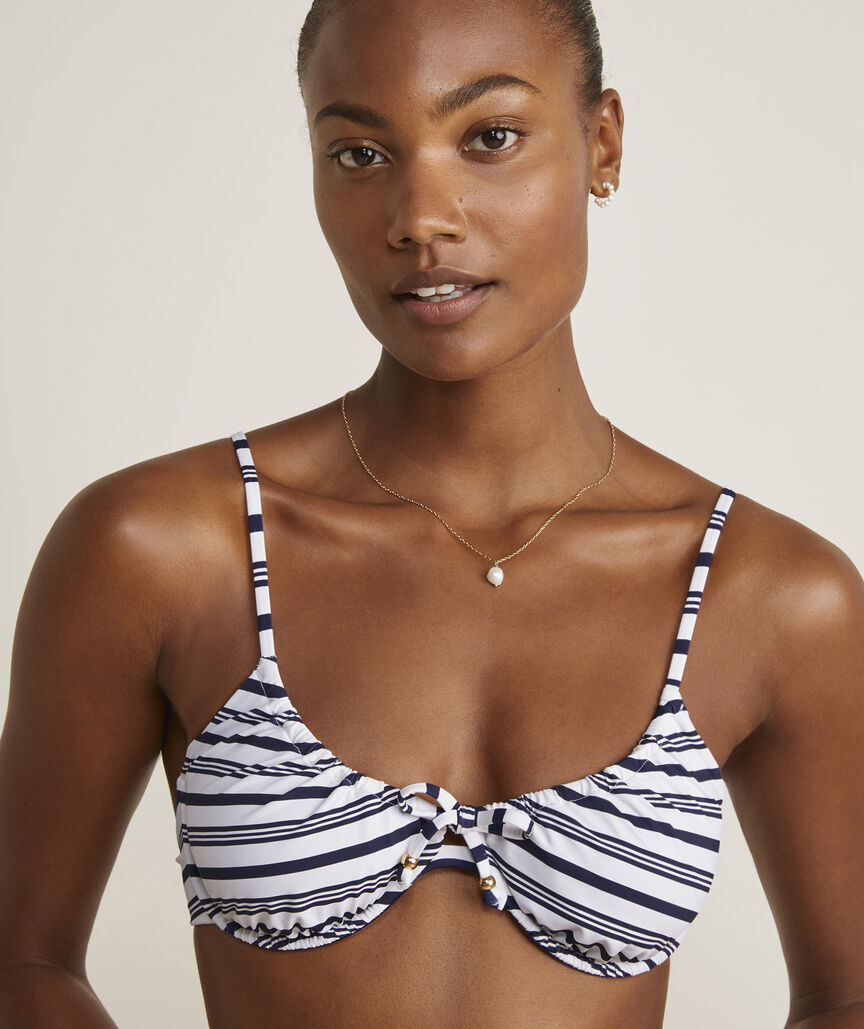 Tie-Front Underwire Bikini Top