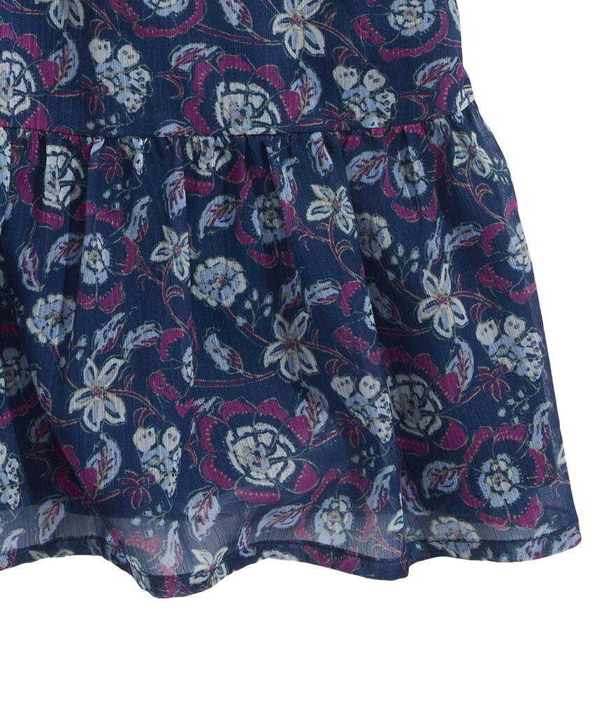 OUTLET Girls' Frangipani Print Flounce Dress