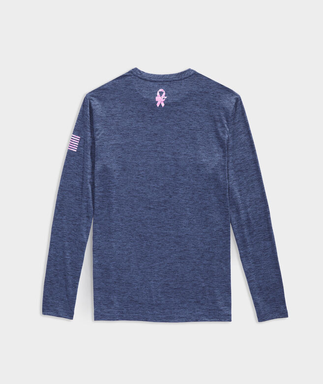 Limited-Edition Breast Cancer Awareness Camo Long-Sleeve Harbor Performance Tee