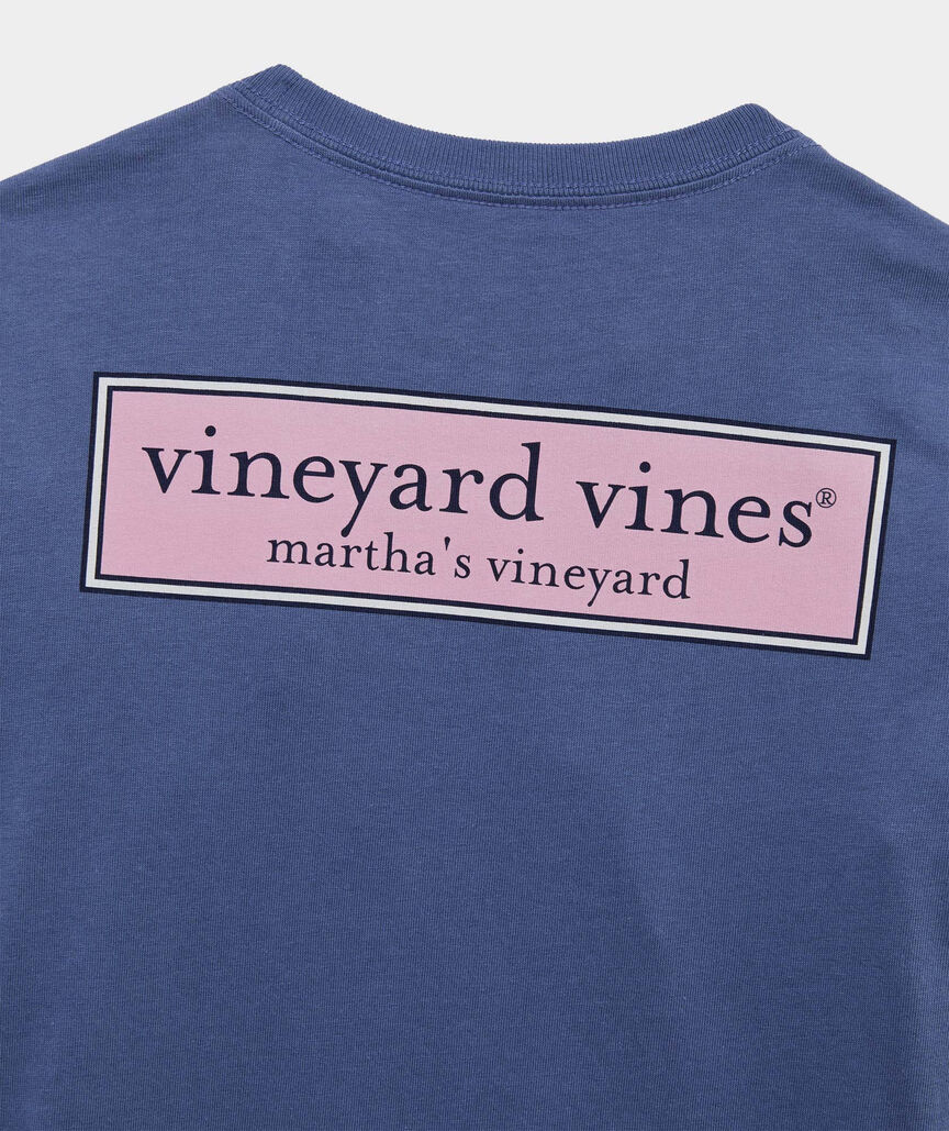 Boys' Classic Logo Box Long-Sleeve Pocket Tee