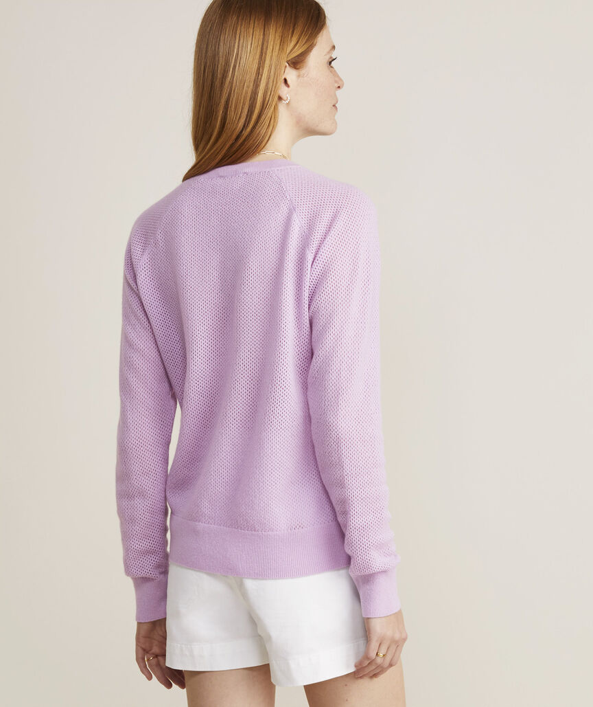 Seaspun Cashmere Open-Stitch Sweater