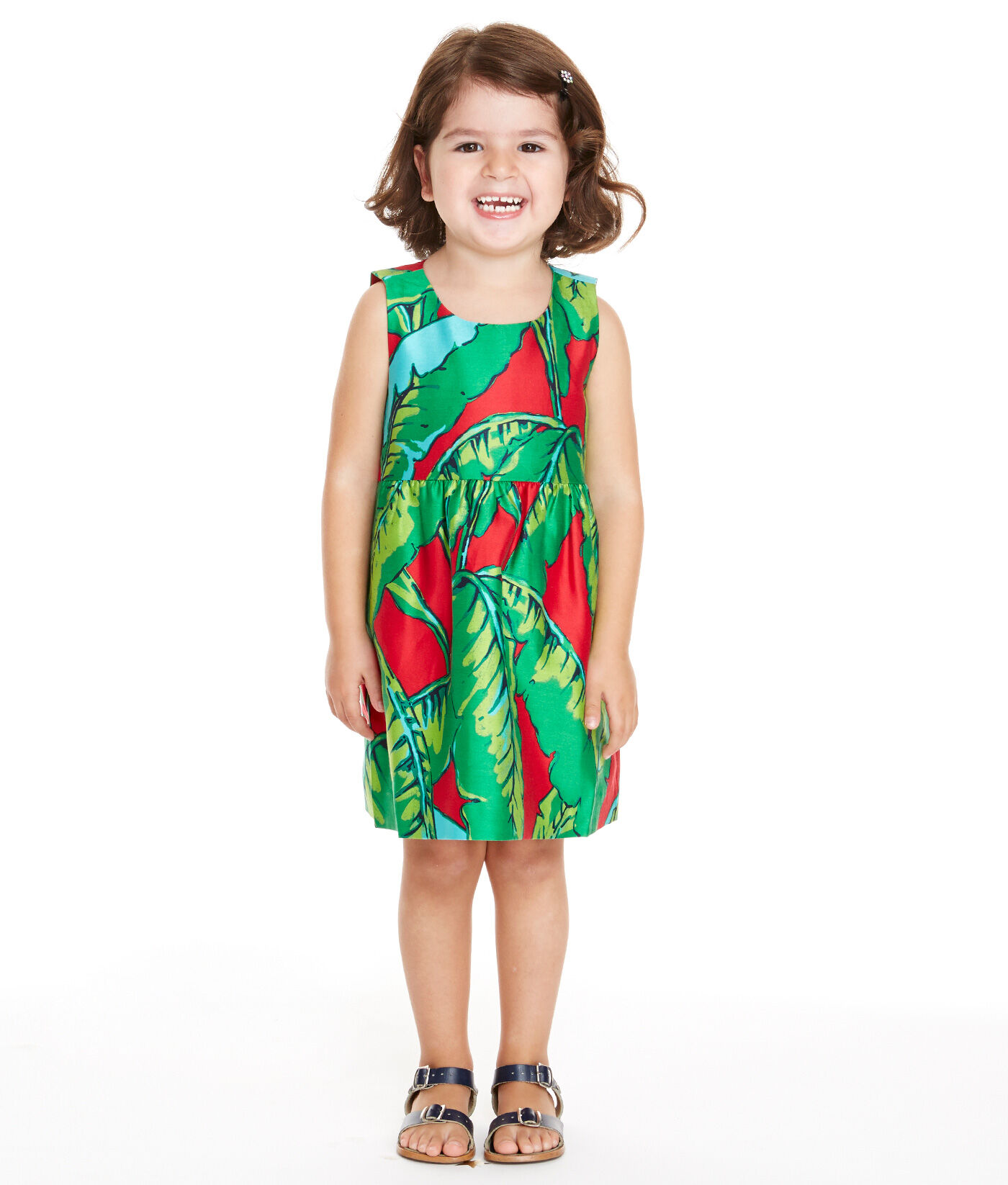 NWT Vineyard Vines Margo Banana Leaf Tropical Shirt Dress Size 2 Pink Green