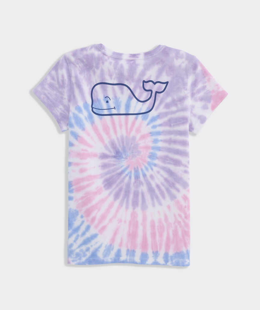 Girls' Whale Swirl Tie-Dye Short-Sleeve Tee