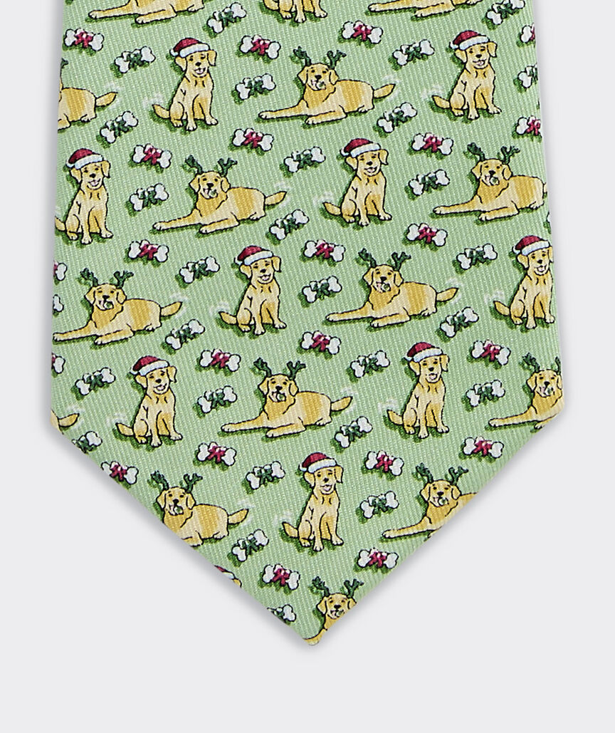 Boys' Santa Paws Printed Tie