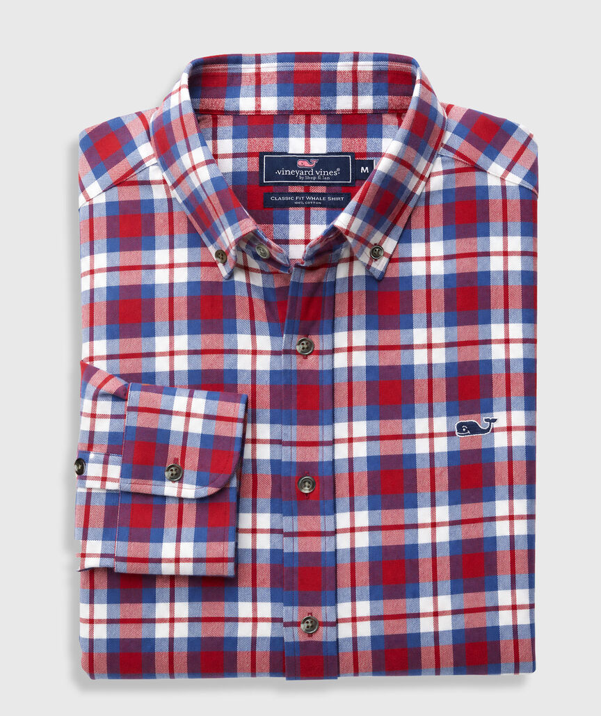 OUTLET Flannel Plaid Shirt
