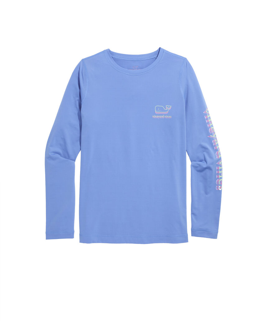 OUTLET Stacked Whales Long-Sleeve Rashguard