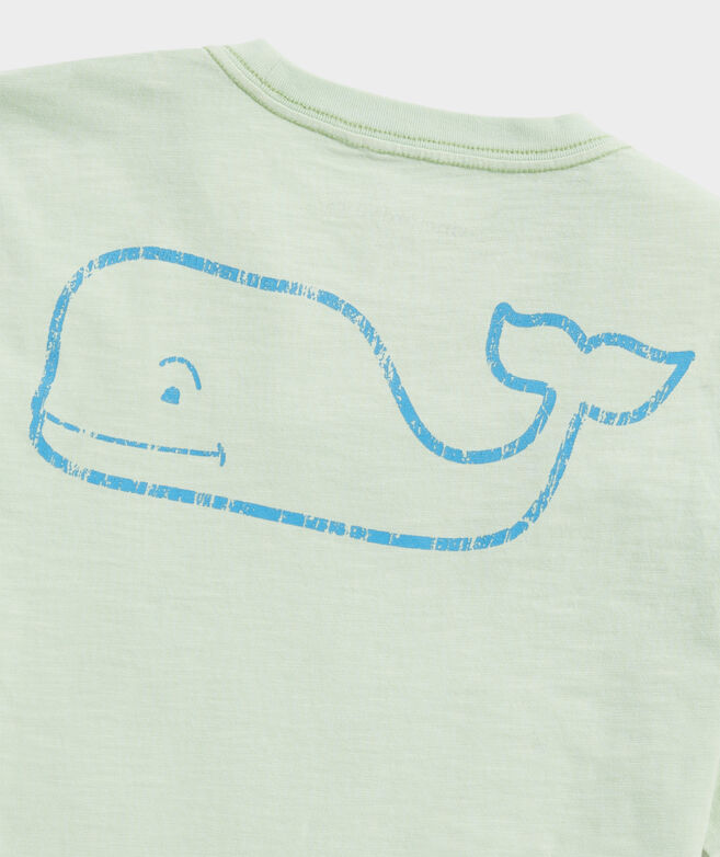 Boys' Garment-Dyed Vintage Whale Short-Sleeve Tee