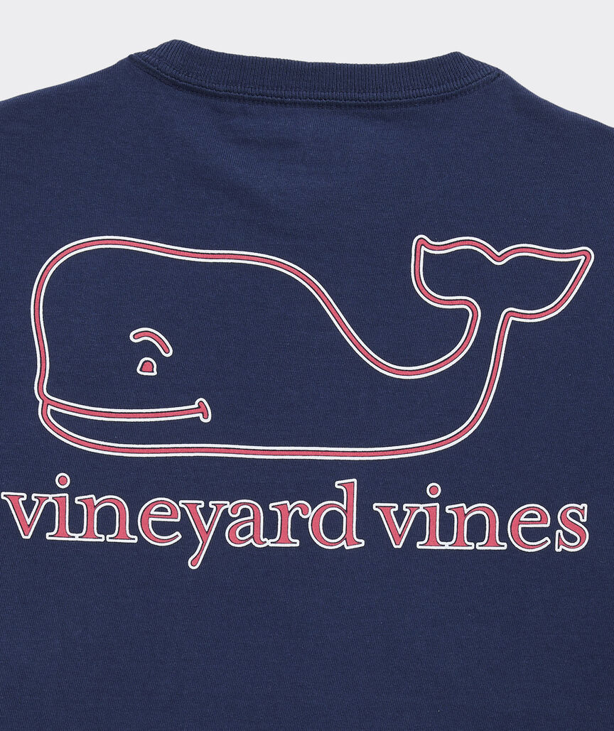 Boys' Stripe Whale Short-Sleeve Pocket Tee