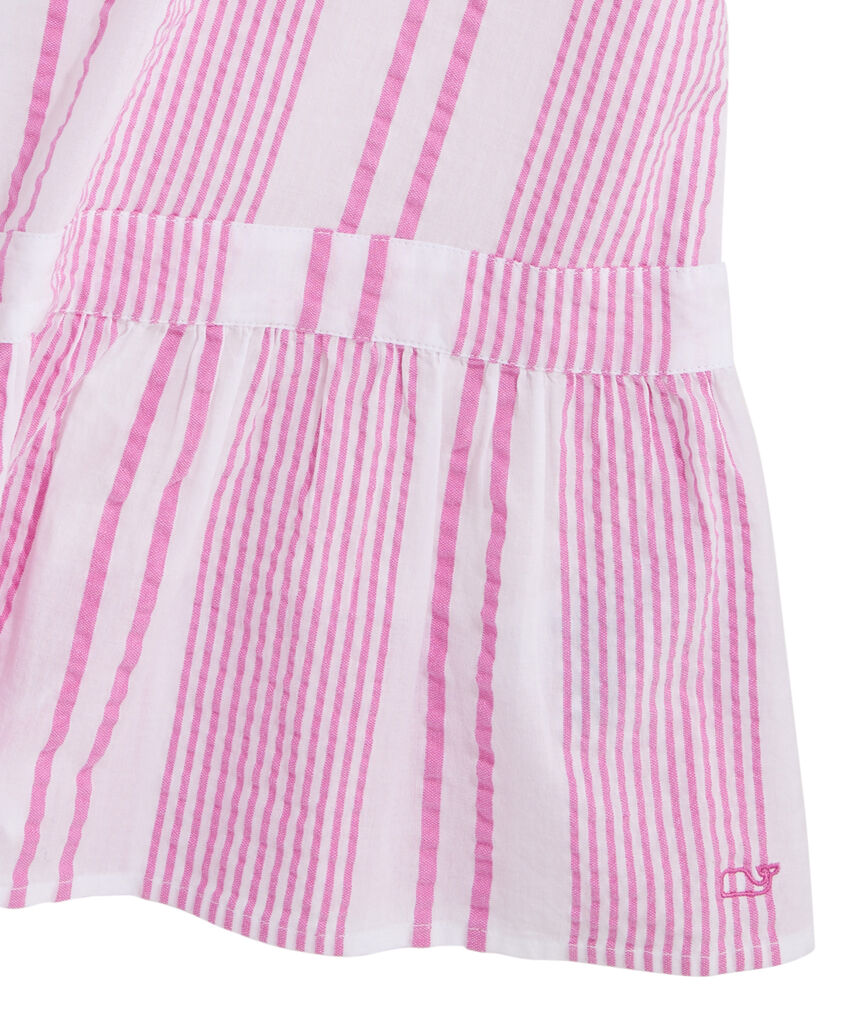 OUTLET Novelty Stripe Flounce Cover-Up