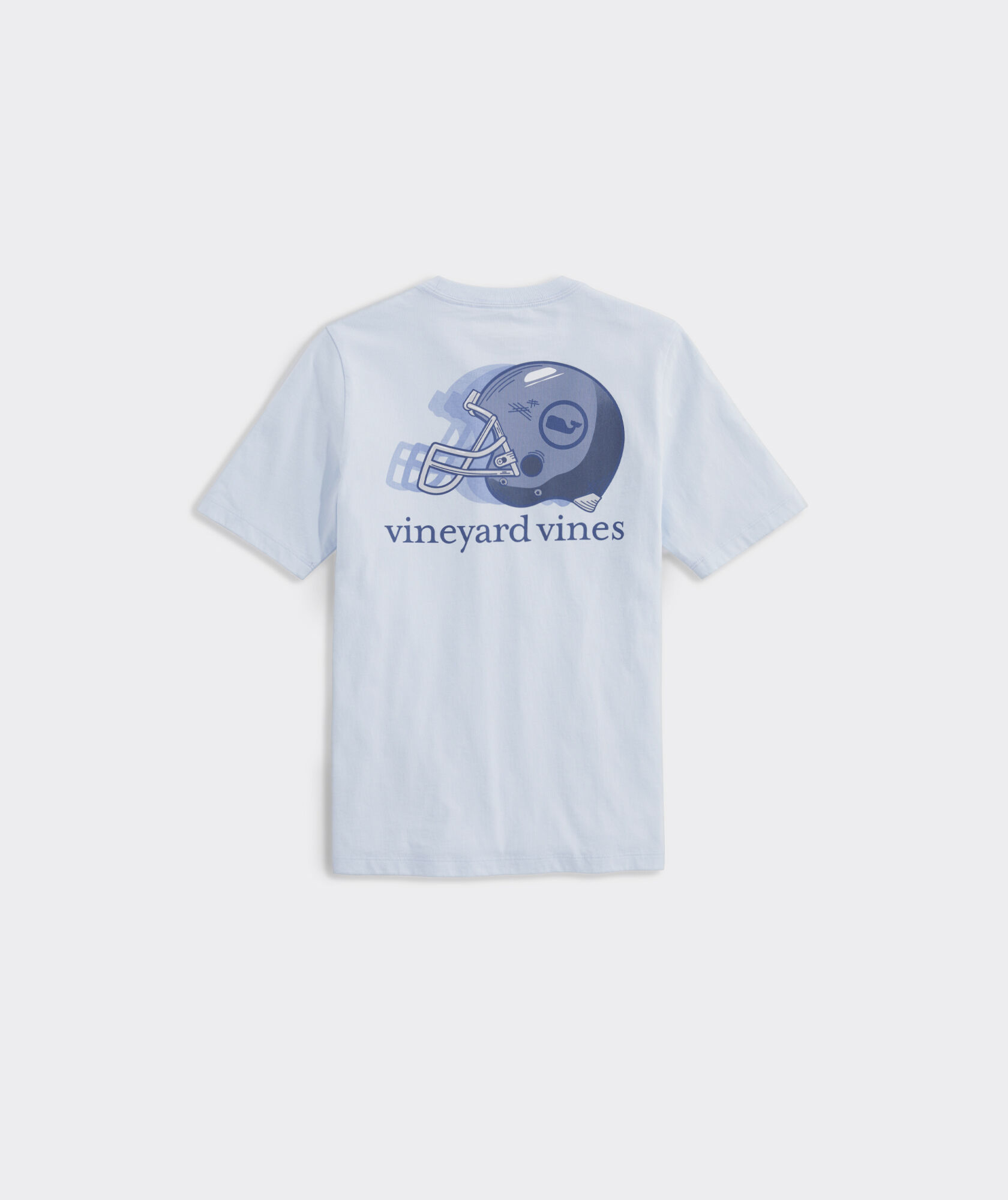 Vineyard Vines Boys S/S Cornflower Blue Good Save Lacrosse Graphic Pocket Shirt 