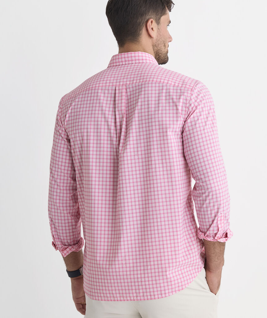 Performance Lemon Shark Gingham Featherweight Shirt