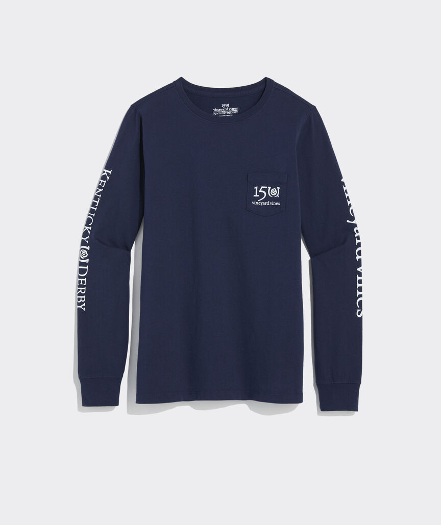 Kentucky Derby Icon Whale Long-Sleeve Pocket Tee