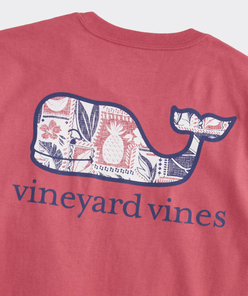 Island Woodblock Whale Short-Sleeve Pocket Tee