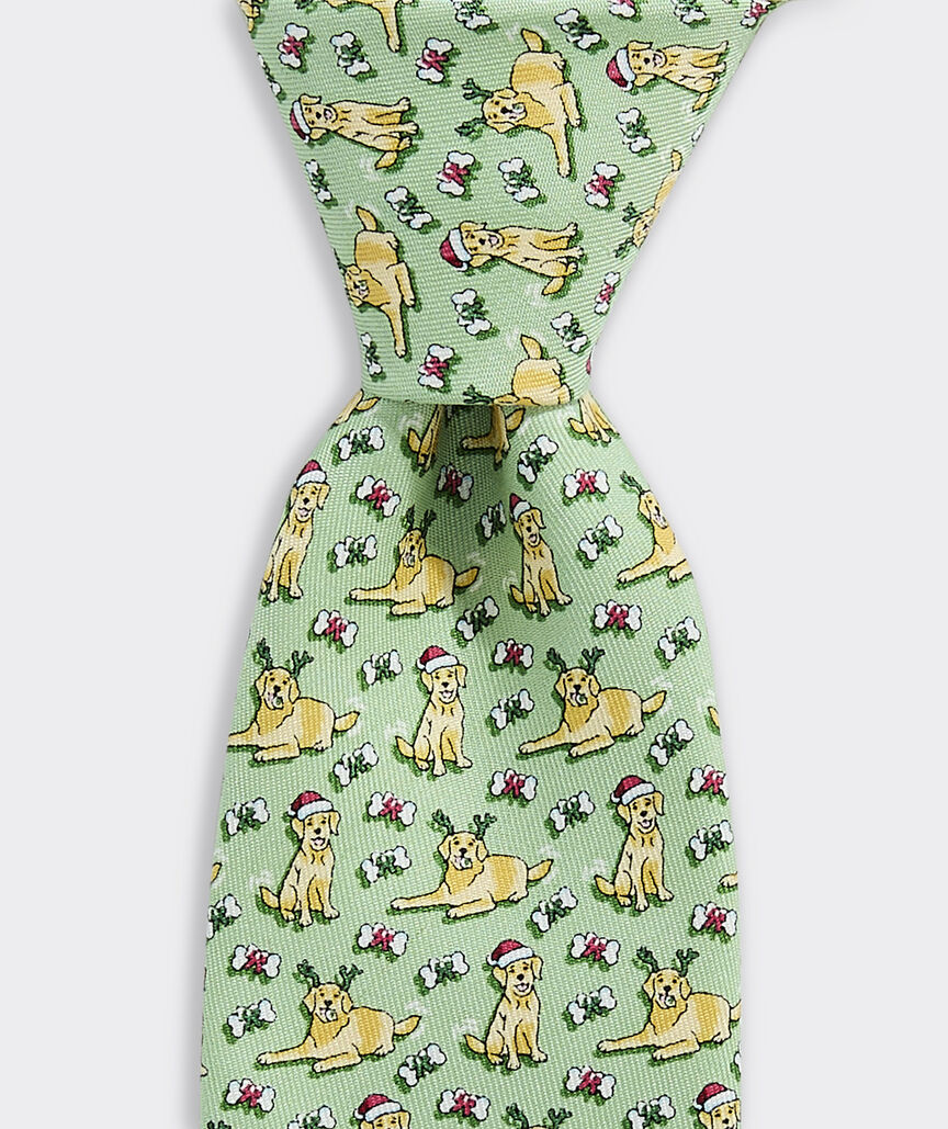 Boys' Santa Paws Printed Tie