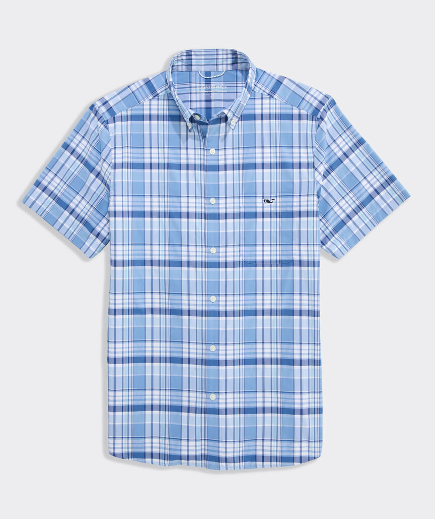 Performance Plaid Short-Sleeve Featherweight Shirt