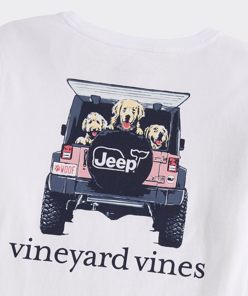 Jeep Collection Women's Road Dogs Long-Sleeve Pocket Tee