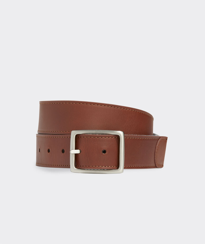 Leather & Webbing Reversible Belt