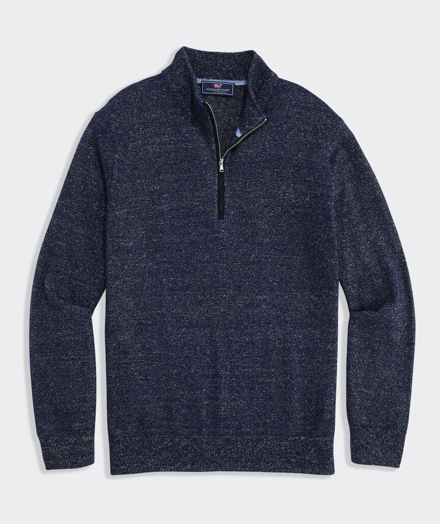 Cashmere Linen Quarter Zip