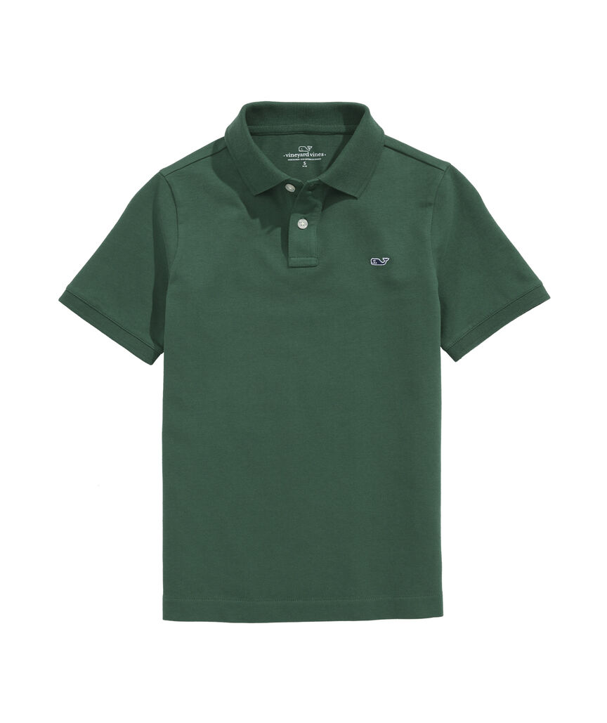 OUTLET Boys' Stretch Pique Polo