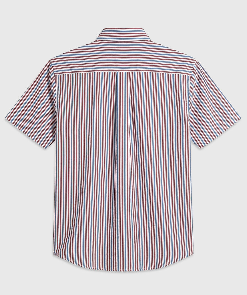 OUTLET Boys' Performance Seersucker Short-Sleeve Shirt