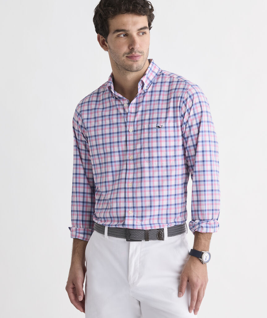 Performance Grenadine Check Featherweight Shirt
