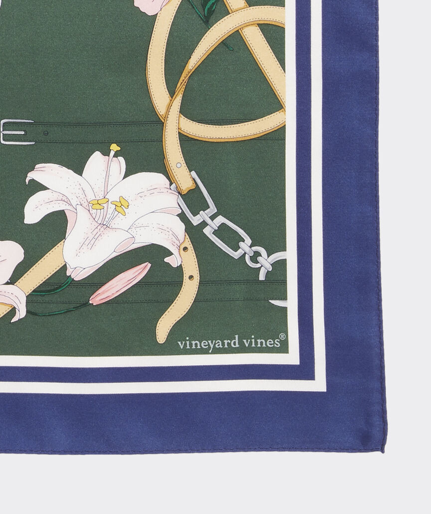 Kentucky Derby Silk Scarf Print Bandana