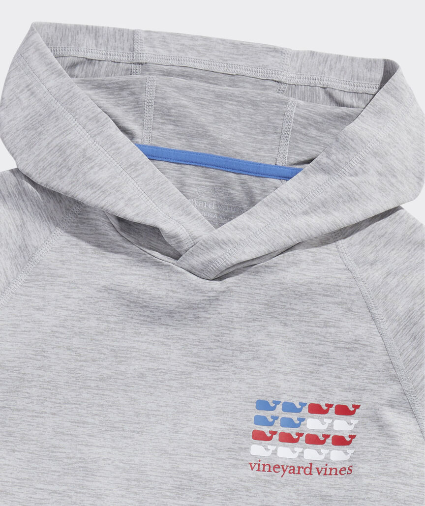 Shop Whale Flag LongSleeve Harbor Hoodie Tee at vineyard vines