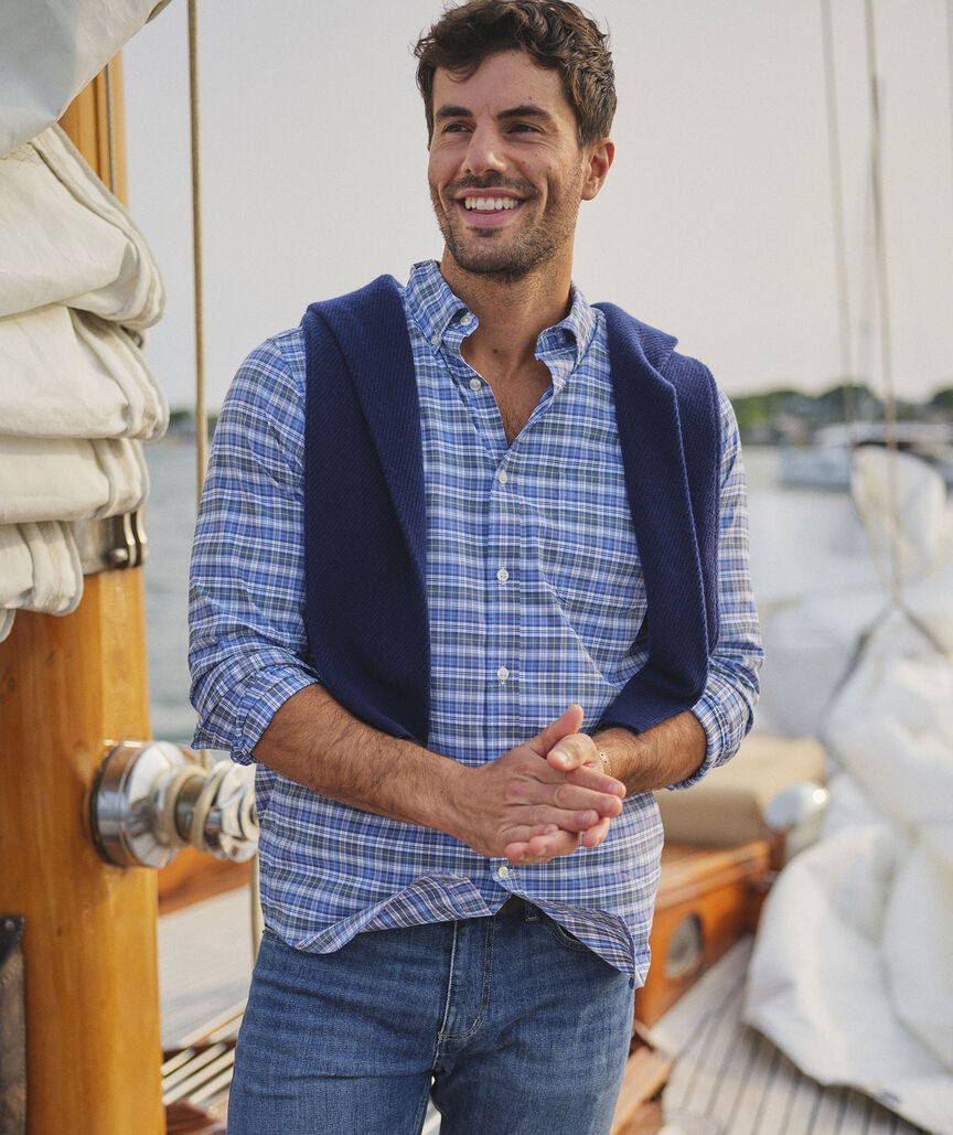 Performance Cotton Faraway Plaid Shirt