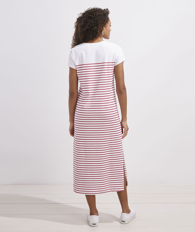 Striped Midi T-Shirt Dress