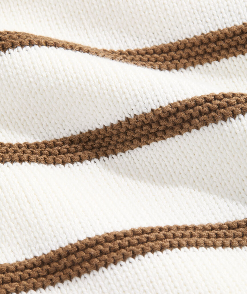 Katie Cotton Mockneck Stripe Sweater