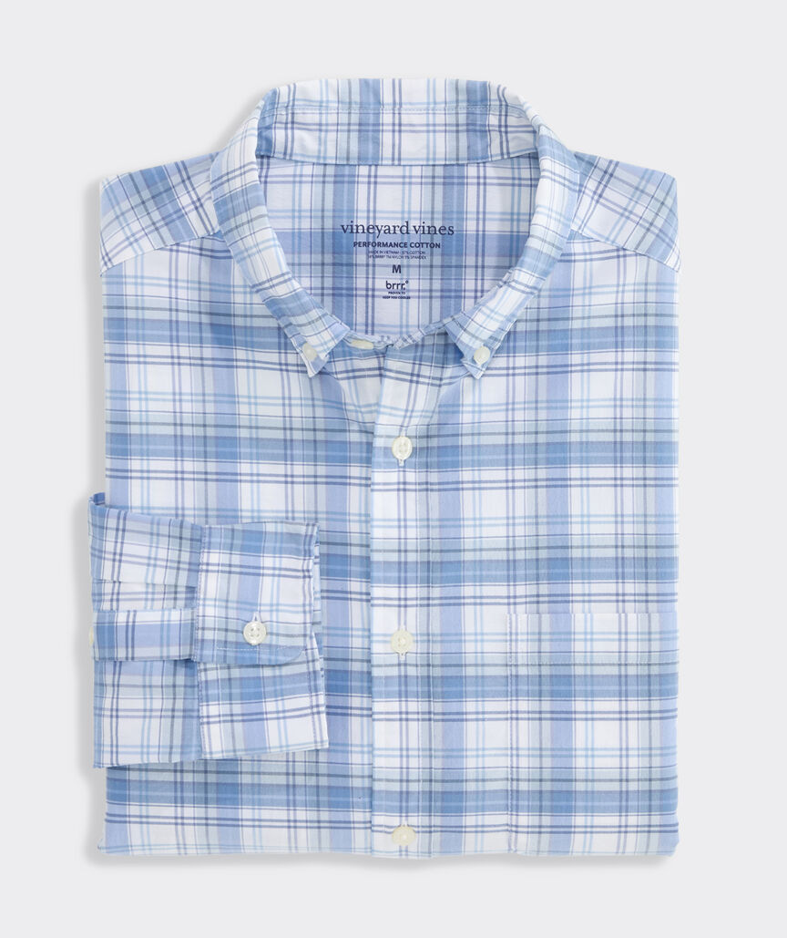 Performance Cotton Seven Mile Plaid Shirt