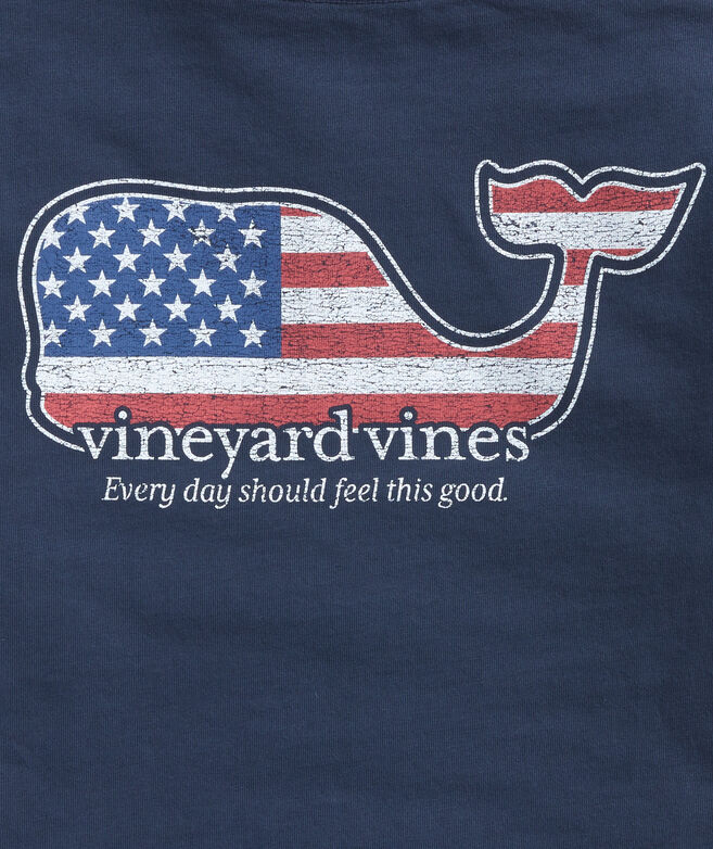Shop Boys' vineyard vines Americana Whale ShortSleeve Pocket Teeat vineyard vines