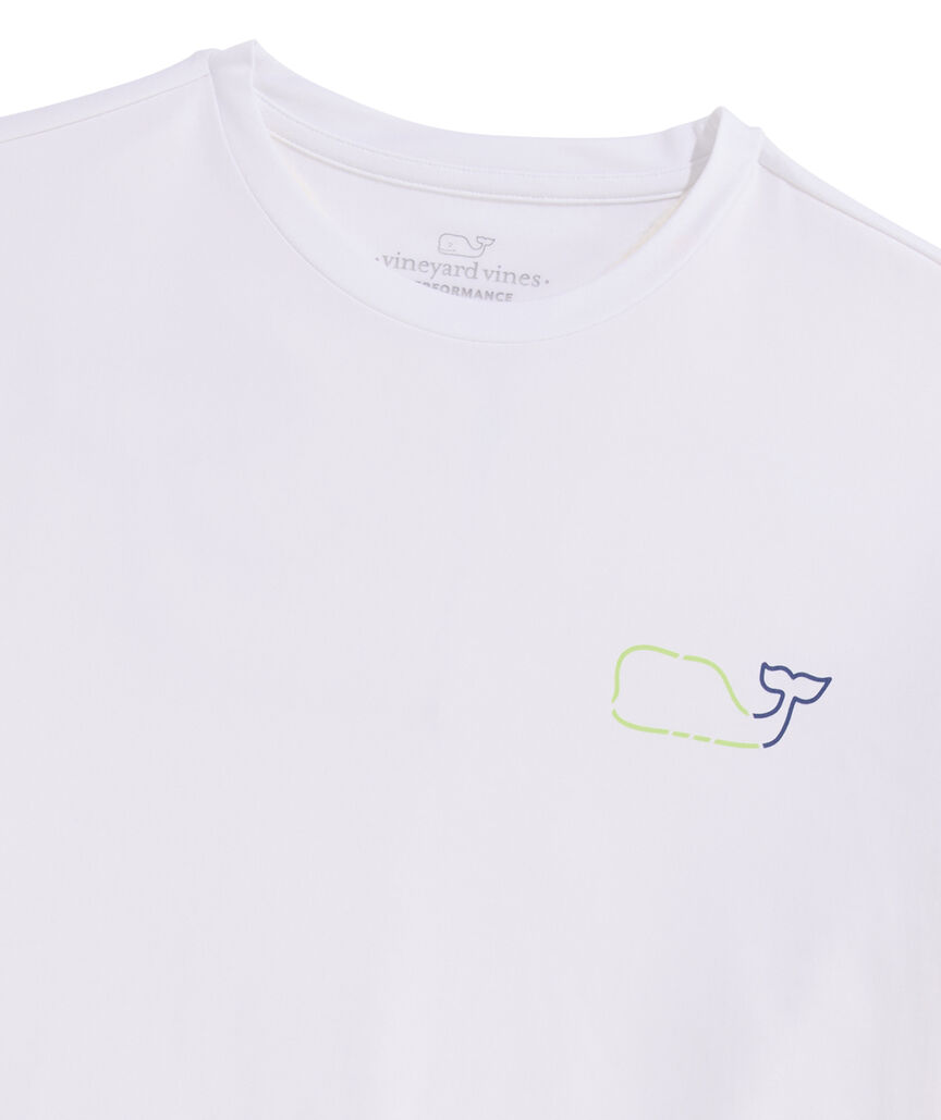 OUTLET Whale Outline Performance Long-Sleeve Tee