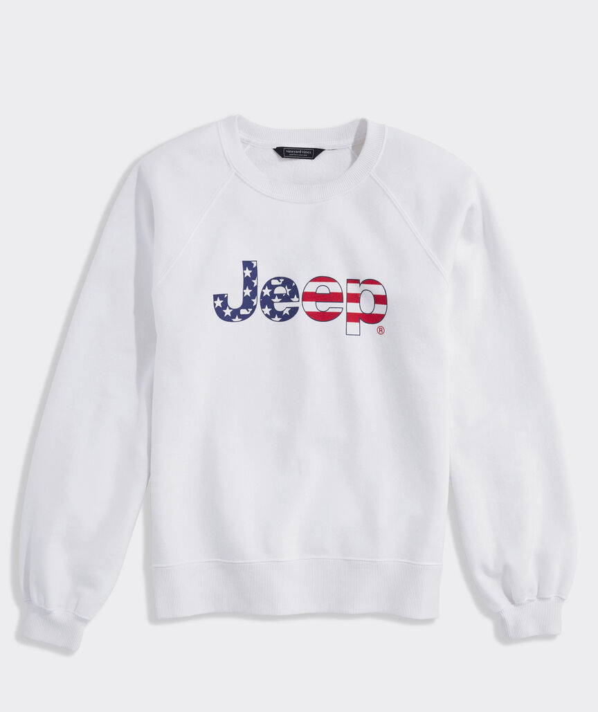 Jeep Collection Women's Surf Terry Crewneck Sweatshirt