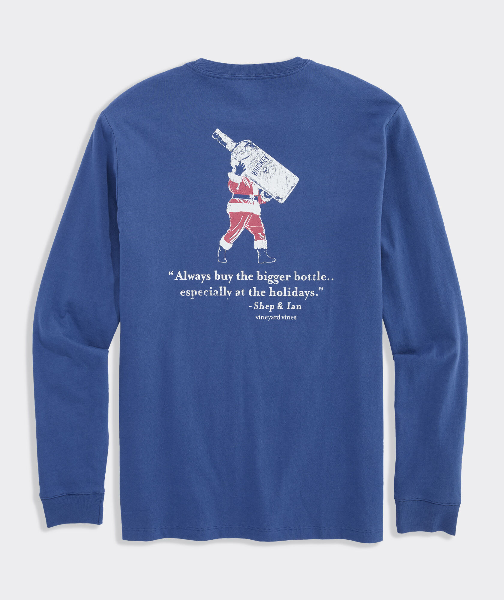 Bigger Bottle Holidays Long-Sleeve Pocket Tee