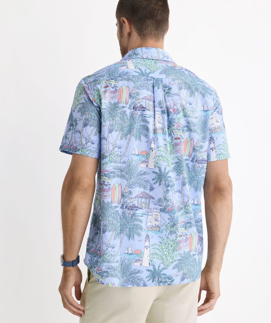 Keys To Escape Cotton Short-Sleeve Shirt