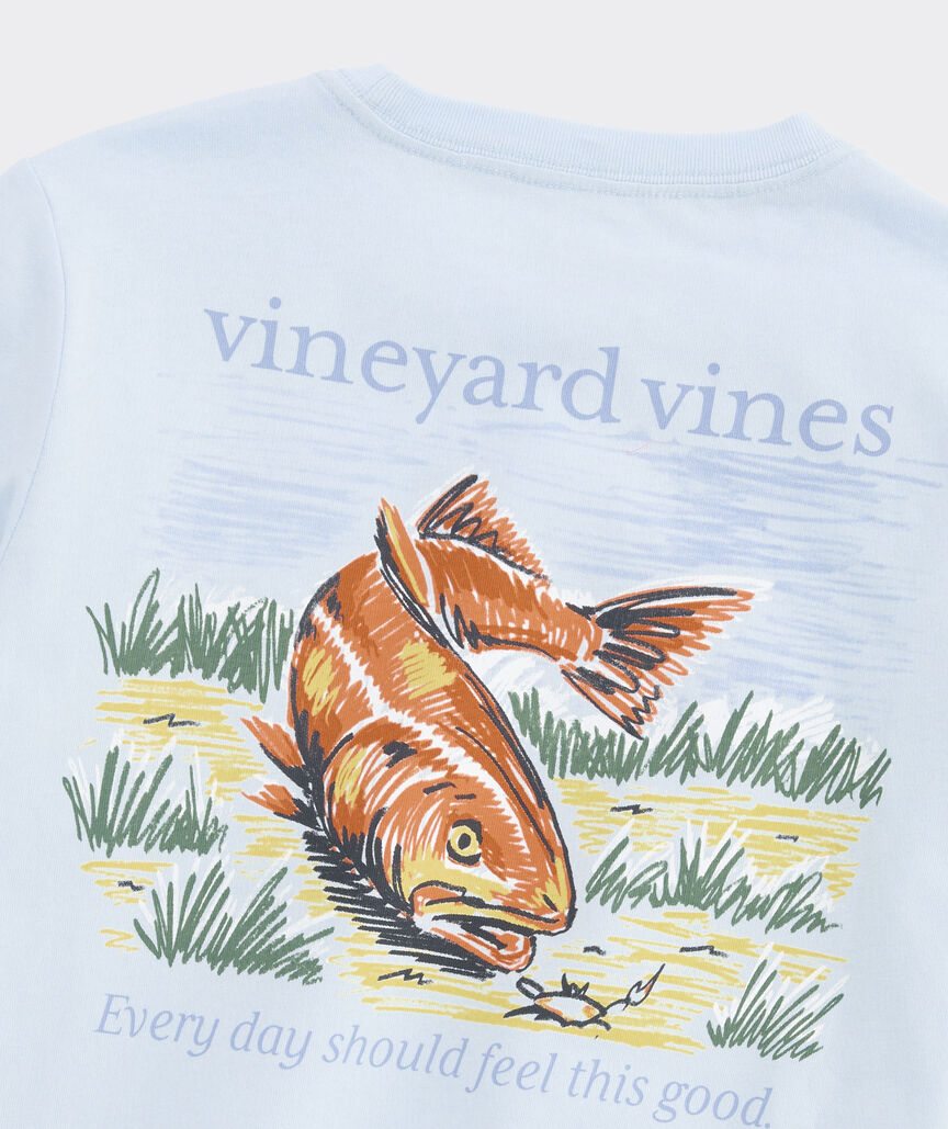 Boys' Redfish Crab Short-Sleeve Pocket Tee