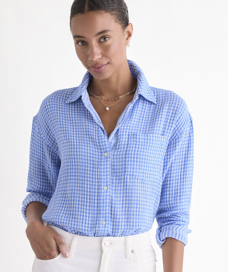 Birdie Double Gauze Button-Down