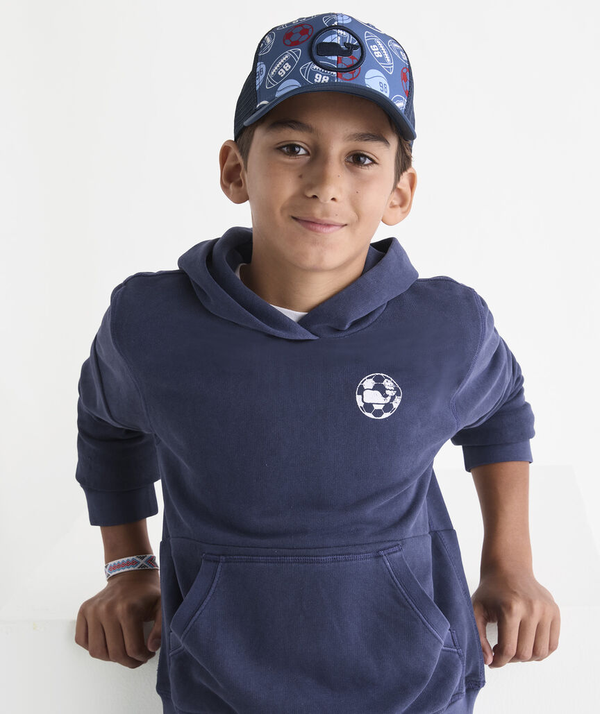 Boys' Performance Whale Dot Trucker Hat