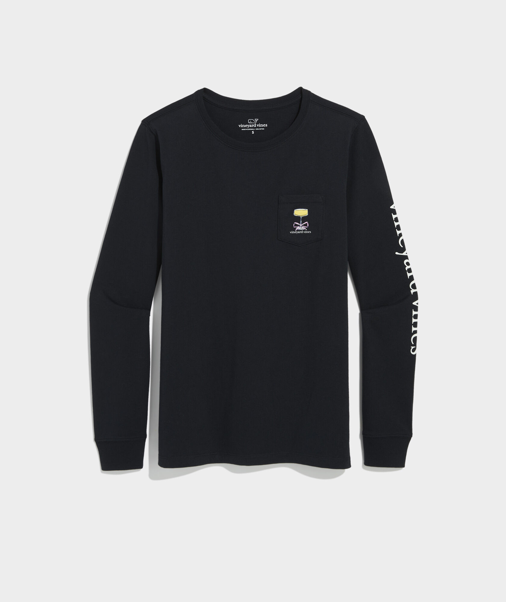 Women's New Year's Eve Champagne Toast Long-Sleeve Pocket Tee