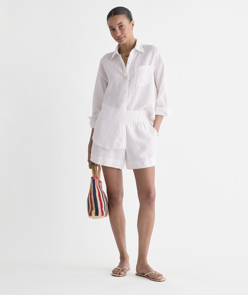 Birdie Linen Button-Down