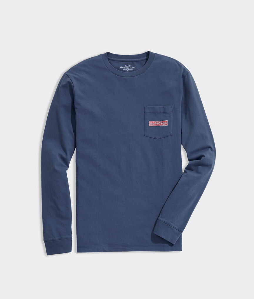 Kentucky Derby Run For The Roses Long-Sleeve Pocket Tee